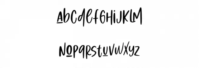 LoveSummer Font LOWERCASE