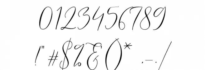 LoveSurely Font OTHER CHARS