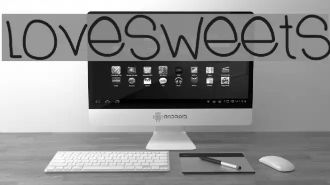 LoveSweets Font examples