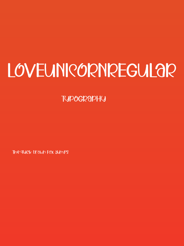 LoveUnicornRegular Poster