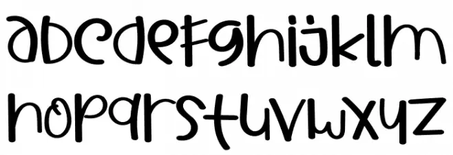 LoveUnicornRegular Font LOWERCASE