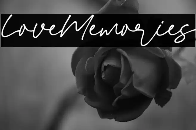 Love_Memories Font examples
