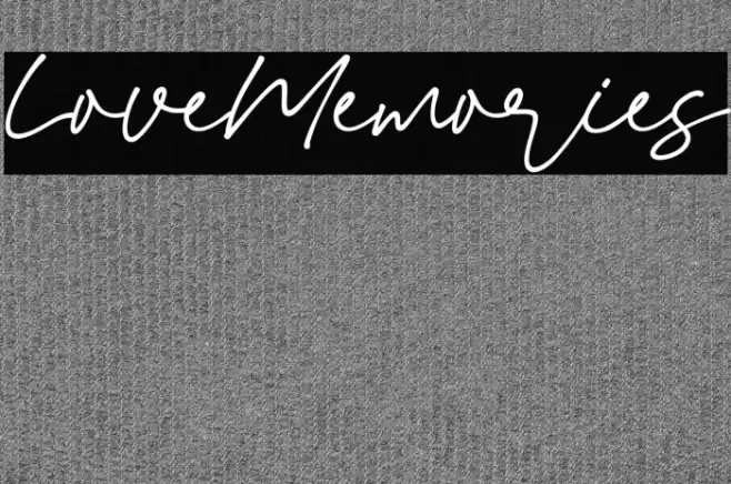 Love_Memories Font examples