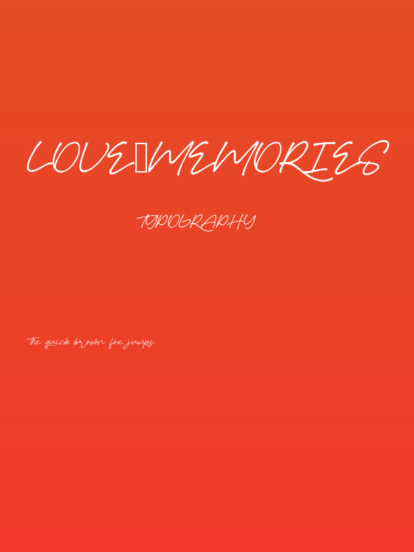 Love_Memories Poster