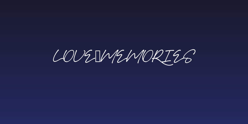 Love_Memories Social Header