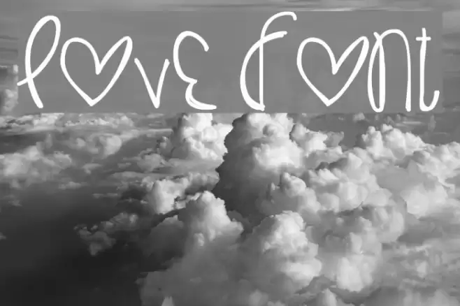 Love Font examples