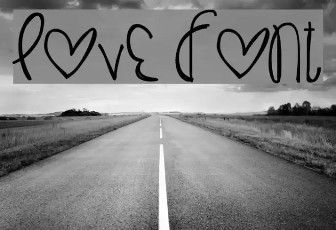 Love Font examples