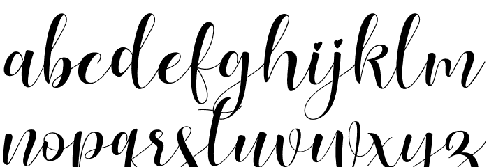 Lovea Font LOWERCASE