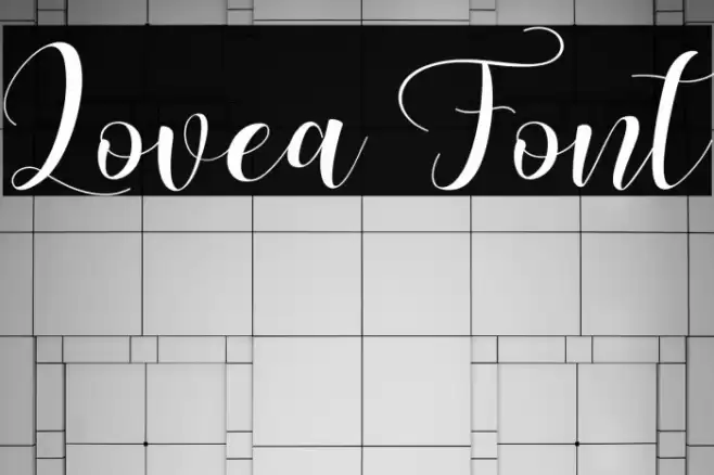 Lovea Font examples