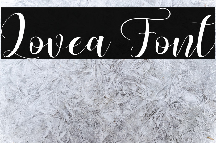 Lovea Font examples