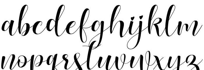 Lovea Font LOWERCASE