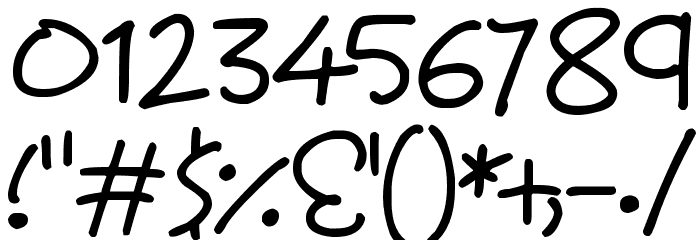 Loveables Font OTHER CHARS