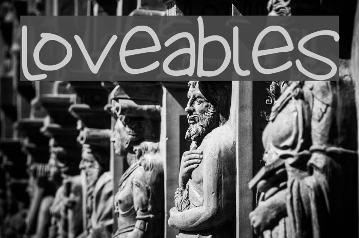 Loveables Font examples