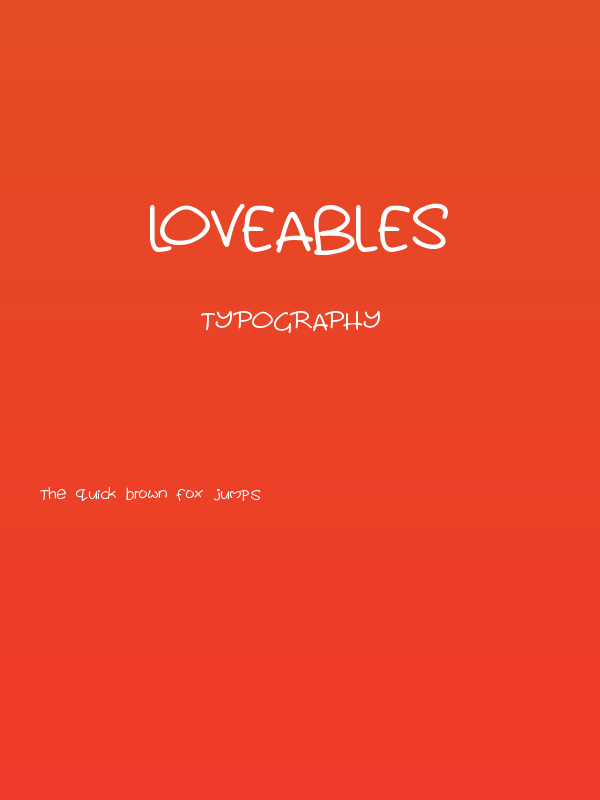 Loveables Poster