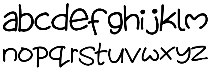Loveables Font LOWERCASE