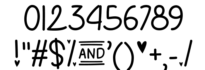 LoveandSunshine Font OTHER CHARS