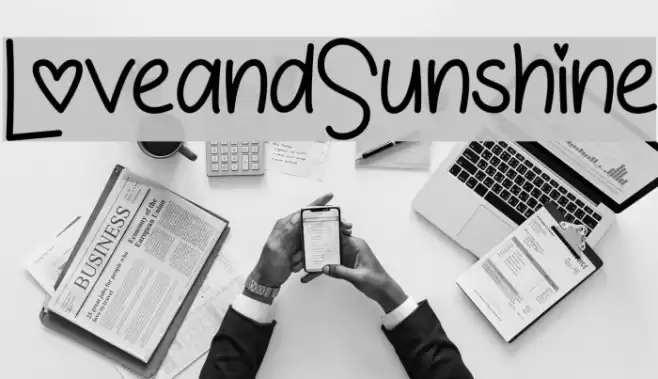 LoveandSunshine Font examples