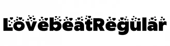 Lovebeat Regular  les polices de caractères gratuit tlcharger