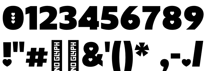 Lovebeat Regular Font OTHER CHARS