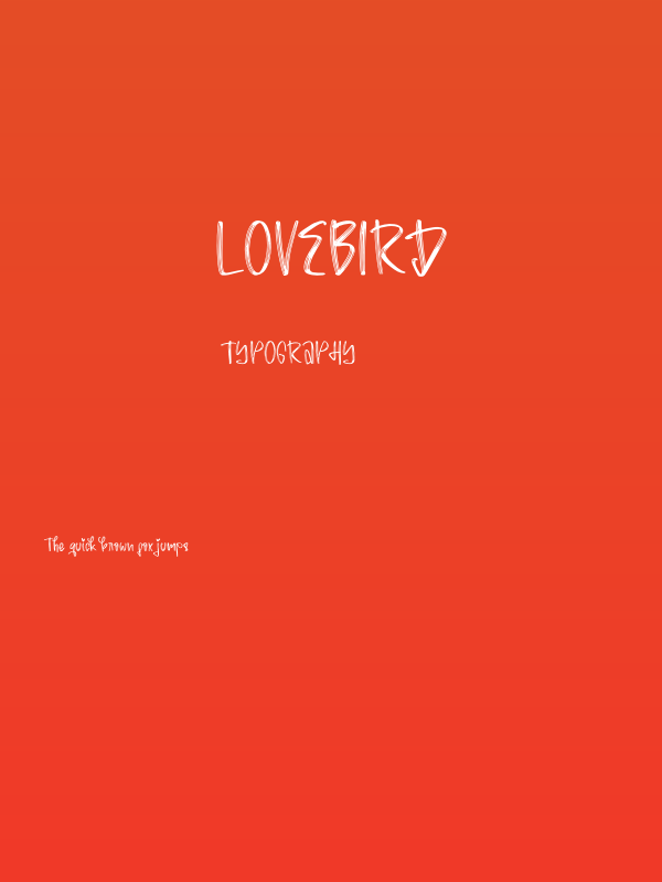 Lovebird Poster