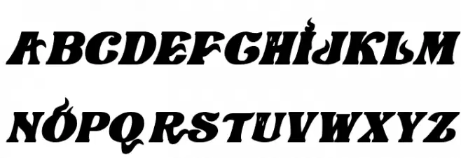 Lovecraftian Horrors Italic 字体 大写