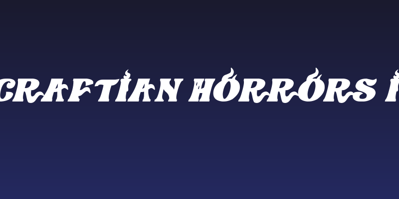Lovecraftian Horrors Italic Social Header