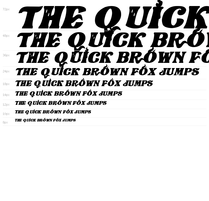 Lovecraftian Horrors Italic Waterfall