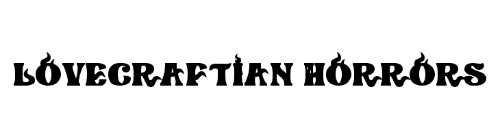 Lovecraftian Horrors  Скачать бесплатные шрифты