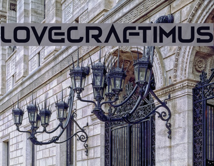 Lovecraftimus Шрифта examples