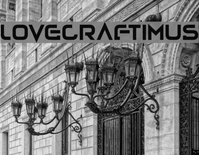 Lovecraftimus Font examples