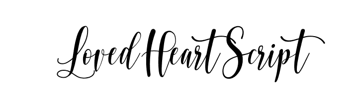 Loved Heart Script  Fuentes Gratis Descargar