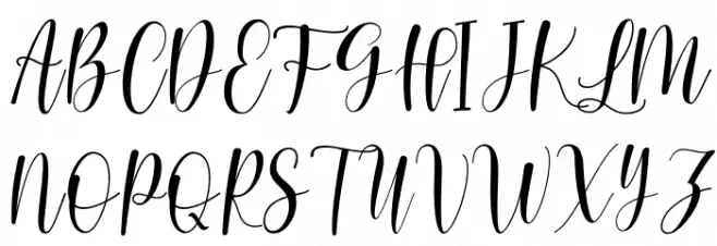 Loved Heart Script Polices MAJUSCULES