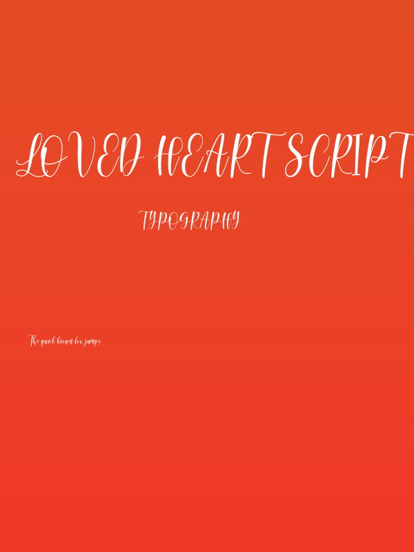 Loved Heart Script Poster