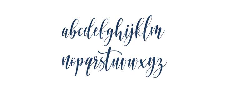 Loved Heart Script Lowercase