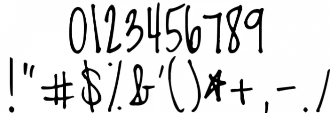 Loved by the King Font OTHER CHARS