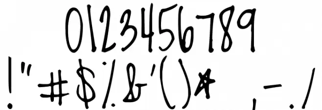 Loved by the King Font OTHER CHARS