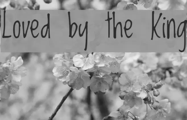 Loved by the King Font examples