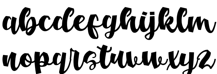 Loveena Font LOWERCASE