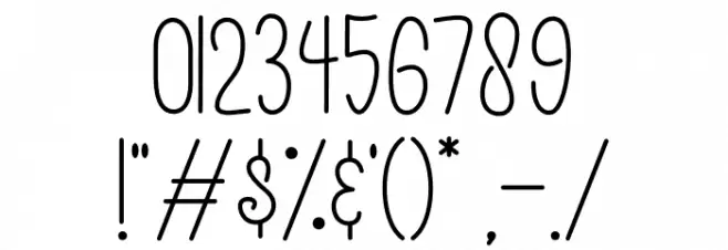 Loveeya Girly Font OTHER CHARS