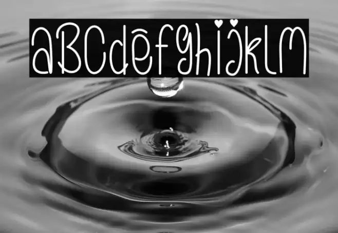 Loveeya Girly Font examples