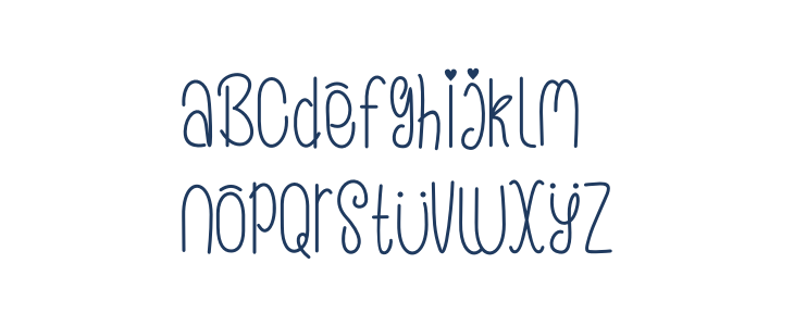 Loveeya Girly Lowercase