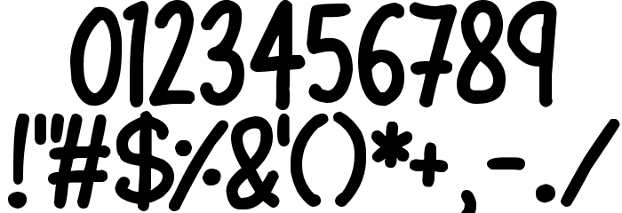 Lovehearts XYZ Font OTHER CHARS