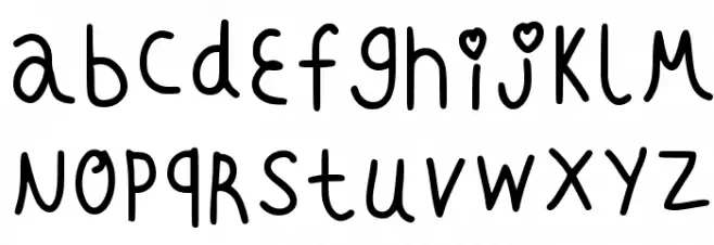 Loveisintheair Regular フォント 小文字