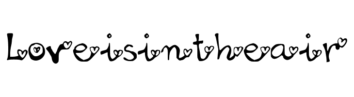 Loveisintheair Font