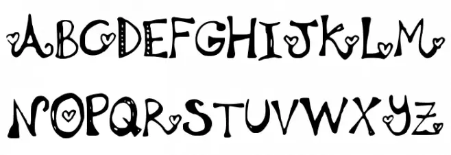 Loveisintheair Font Litere mari
