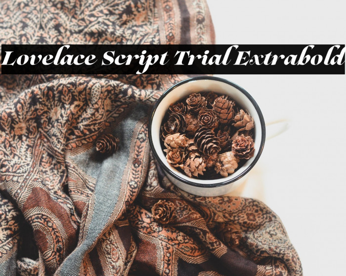 Lovelace Script Trial Extrabold Example 2