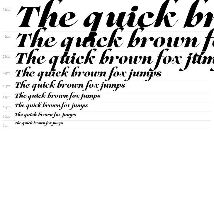 Lovelace Script Trial Extrabold Waterfall