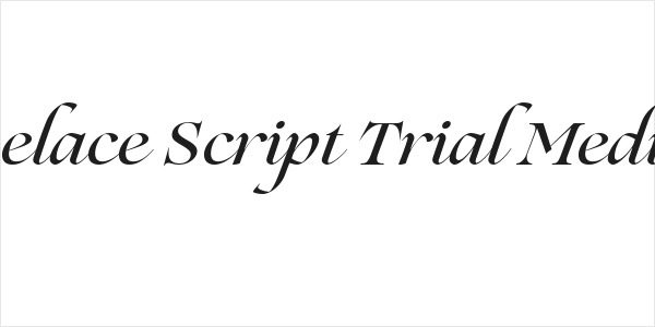 Lovelace Script Trial Medium Logo