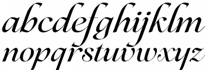 Lovelace Script Trial Medium Caratteri MINUSCOLO