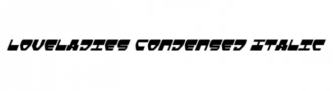 Loveladies Condensed Italic  baixar fontes gratis